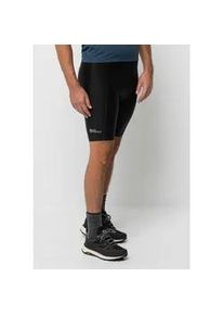 Fahrradhose Jack Wolfskin "MOROBBIA PADDED SHORTS M" Gr. M (50), Normalgrößen, schwarz Herren Hosen