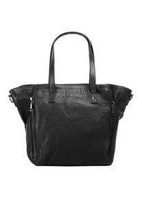 FORTY° Shopper FORTY Gr. B/H/T: 45cm x 28cm x 12cm onesize, schwarz Damen Taschen echt Leder