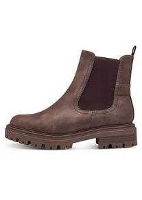 Chelseaboots Tamaris Gr. 37, braun Damen Schuhe Blockabsatz, Stiefelette, Boots mit Textilband an der Ferse Bestseller