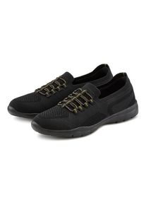 Lascana Sneaker 'Slipper, Halbschuh, leichtes Meshmaterial' schwarz Gr. 35 für Damen