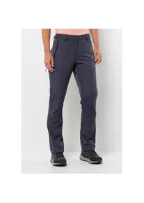 Trekkinghose Jack Wolfskin "HIKING ALPINE PANTS W" Gr. 34, Normalgrößen, grau (graphite) Damen Hosen