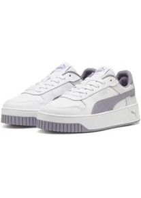 Sneaker Puma "Carina Street Sneakers Mädchen" Gr. 38, weiß (white pale plum silver purple metallic) Kinder Schuhe