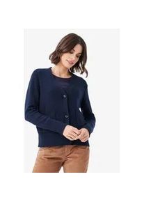 Cardigan Brax "Style Strickjacke" Gr. 34, blau (navy) Damen Strickjacken