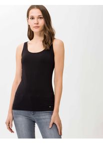 Brax Damen Tanktop Style SILVY, schwarz, Gr. 34