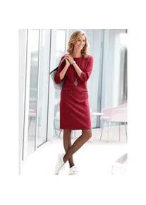 Druckkleid Ambria "Jersey-Kleid" Gr. 46, Normalgrößen, rot (dunkelrot) Damen Kleider