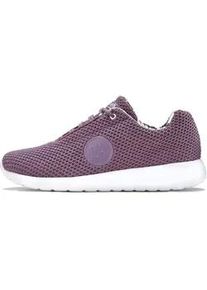 Sneaker Lascana ACTIVE Gr. 44, lila (dunkellila) Damen Schuhe mit Wohlfühlinnensohle, Schnürhalbschuh, Freizeitschuh VEGAN