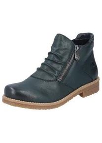 Stiefelette Rieker Gr. 40, grün (dunkelgrün) Damen Schuhe Schlupfboots, Ankleboots mit beidseitigem Reißverschluss