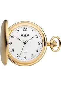 Regent Uhren Taschenuhr REGENT "P714-19403049" Taschenuhren goldfarben Damen Herrenuhr, Handaufzug, Acrylglas