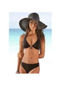 Bügel-Bikini Bruno Banani Gr. 36, Cup E, schwarz Damen Bikini-Sets mit gold-schwarzenen Accessories