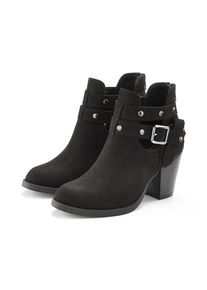 Lascana Cowboy Stiefelette schwarz Gr. 35 für Damen. Mit Zierschnalle