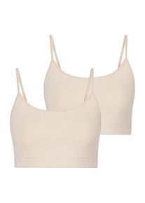 Lascana Bustier beige Gr. 32/34 für Damen. Ohne Bügel. Nachhaltig.