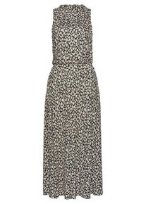 Lascana Jerseykleid mehrfarbig Gr. 34 für Damen. Hoch Geschlossener Ausschnitt und Allover-Druck. Figurumspielend. Nachhaltig.