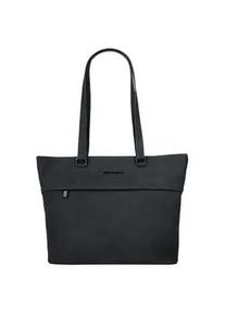 Shopper Betty Barclay, Damen, Gr. B/H/T: 30cm x 30cm x 8cm onesize, blau (dunkelblau), Polyurethan (PU), unifarben, Taschen Shopper
