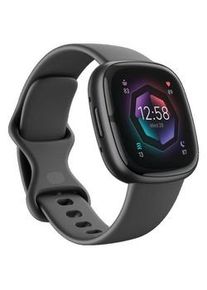 FITBIT Sense 2 Shadow Grey Graphite Fitness Tracker – Ganztägiges Tracking, EKG, Schlafindex