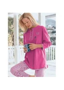 Schlafanzug DRIESEN Gr. 48/50, lila (beere) Damen Homewear-Sets