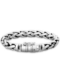 Armband Kuzzoi "Herren Gliederarmband Robust Rund 925 Silber" Armbänder Gr. 23cm, ohne Stein, Silber 925 (Sterlingsilber), silberfarben (silber) Herren