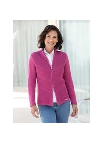 Cardigan Casual Looks Gr. 44, lila (erika) Damen Strickjacken