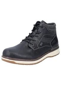 Winterboots Rieker Gr. 47, schwarz (schwarz, grau) Herren Schuhe Schnürboots, Winterstiefelette, TEX-Membran, mit Innenreißverschluss