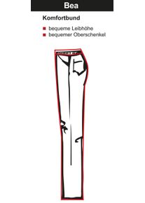 KjBRAND Große Größen Gerade 7/8-Hose in Wash & Go-Qualität Gr. 48 blau für Damen