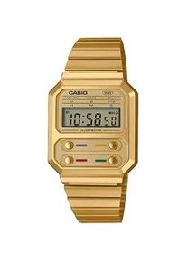 Chronograph Casio VINTAGE Armbanduhren goldfarben Damen Quarzuhr, Armbanduhr, Damen, Herren, digital, retro, Stoppfunktion