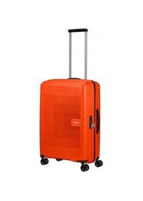 Hartschalen-Trolley American Tourister "AEROSTEP, 67 cm, mit Volumenerweiterung" Gr. B/H/T: 46cm x 67cm x 26cm 66,5 l, orange (bright orange) Koffer Reisekoffer Hartschalenkoffer für Flugreisen TSA-Zahlenschloss