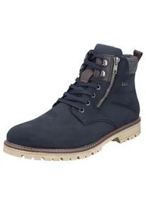 Winterstiefelette Rieker Gr. 40, bunt (dunkelblau, braun) Herren Schuhe Winterboots, Outdoorboots, Rieker-Tex, mit gepolstertem Schaftrand