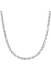 Collier Smart Jewel "effektvolle Schlauchkette, Silber 925" Halsketten Gr. 45cm, Silber 925 (Sterlingsilber), silberfarben (silber) Damen