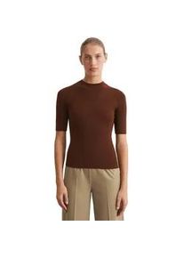 Marc O'Polo Strickpullover MARC O'POLO "aus feiner Merinowolle" Gr. XXS, braun Damen Pullover