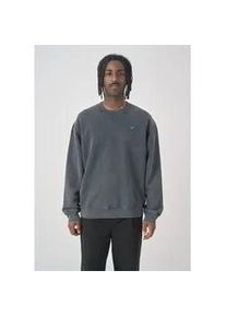 Sweatshirt Cleptomanicx "Ligull Washed" Gr. L, grau (dunkelgrau) Herren Sweatshirts im lockeren Schnitt