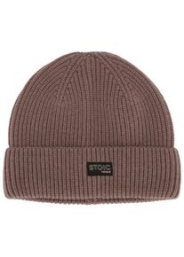 Stoic Heavy MerinoKnit MMXX.Rutvik Beanie Mütze Wandern (Gr One Size |braun)