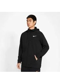 Kapuzensweatjacke Nike "DRI-FIT MEN'S FULL-ZIP TRAINING HOODIE" Gr. M, schwarz Herren Sweatjacken