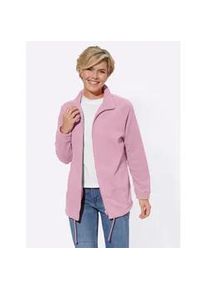 Fleecejacke Casual Looks Gr. 46, rosa (rosé) Damen Jacken