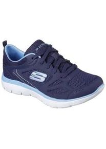 Sneaker Skechers "SUMMITS-SUITED" Gr. 35, blau (navy, blau) Damen Schuhe weich gepolsterter Innensohle, Freizeitschuh, Halbschuh, Schnürschuh