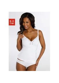 Still-BH Petite Fleur, Damen, Gr. 85, Cup E, wei&szlig;, Spitze, Obermaterial: 93% Baumwolle, 7% Elasthan, BHs Top BH Spitzentop Unterw&auml;sche Still-BH Unterhemd BH-Hemd, ohne B&uuml;gel mit Spitze