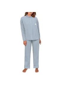 Pyjama Tom Tailor Gr. 46, blau (blau-mittel-streifen) Herren Homewear-Sets mit klassichem Schnitt