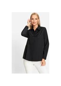 Longbluse Heine Gr. 34, schwarz Damen Blusen