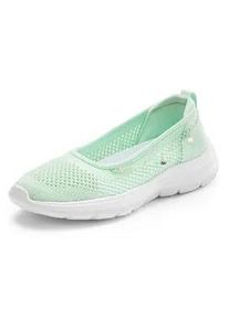 Sneaker Lascana Gr. 35, grün (mint) Damen Schuhe Slip-On-Sneaker, Slipper, Ballerina, Halbschuhe VEGAN