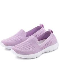 Slipper Lascana Gr. 41, lila (flieder) Damen Schuhe Slip-On-Sneaker, Halbschuh, ultraleichter Sneaker, VEGAN