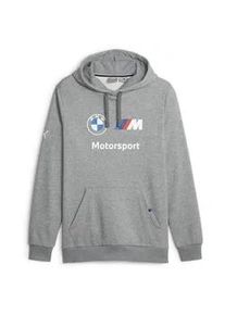 Hoodie Puma "BMW M Motorsport Fleece Herren" Gr. M, grau (medium gray heather) Herren Sweatshirts