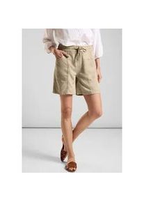 Bermudas Street One Gr. 31, N-Gr, beige (safari wash) Damen Hosen mit Taschen