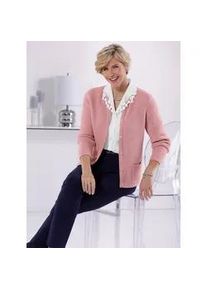 WITT Strickjacke CLASSIC Gr. 46, rosa (hortensie, meliert) Damen Strickjacken