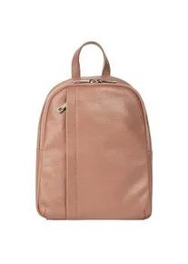 Cityrucksack Samantha Look Gr. H/T: 29cm x 9cm, rosa (alt, rosa) Rucksäcke Echt Leder, Made in Italy