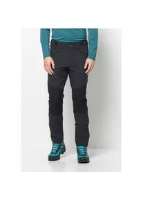 Softshellhose Jack Wolfskin "SALMASER PANTS M" Gr. 46, Normalgrößen, grau (phantom) Herren Hosen