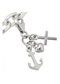 Charm-Einhänger Jobo "Glaube, Liebe, Hoffnung" Charms silberfarben (silber 925) Damen 925 Silber