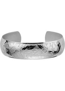 Armspange Firetti "Schmuck Geschenk Silber 925 Armschmuck Armband Blüten-Dekor" Armbänder Gr. Silber 925 (Sterlingsilber), silberfarben Damen Made in Germany