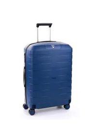 Koffer Roncato "Trolley BOX 4.0 M" Gr. B/H/T: 44cm x 64cm x 27cm 73 l, blau (navy) Koffer Reisegepäck, Aufgabegepäck, Volumenerweiterung, TSA Schloss