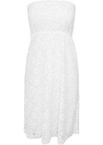 Urban Classics Damen Shirtkleid "Urban Classics Damen Ladies Laces Dress", weiß, klassisch, Gr. XL, unifarben, 94% Polyamid, 6% Elasthan, Kleider
