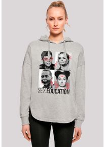 F4NT4STIC Damen Kapuzenpullover "Sex Education Class Photos Netflix TV Series", grau, casual, Gr. L, Obermaterial: 100% Baumwolle, Pullover, Premium
