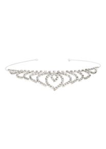 Family Trends Damen Schmuckset "Festliches Hochzeits Diadem Krone Haarschmuck", silber, Edelstahl, Glas, Metall, Schmuck-Sets, Brautschmuck