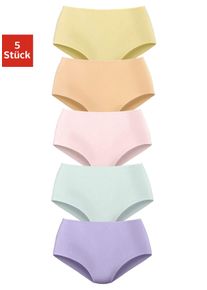 Petite Fleur Damen Taillenslip, Gr. 40, bunt, Obermaterial: 95% Baumwolle, 5% Elasthan, unifarben, Unterhosen, aus elastischer Baumwoll-Qualität